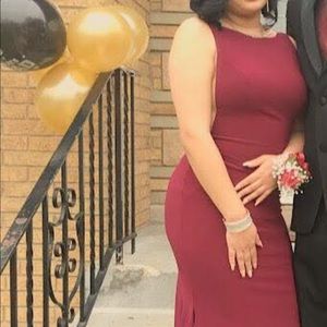 Prom dress burgundy